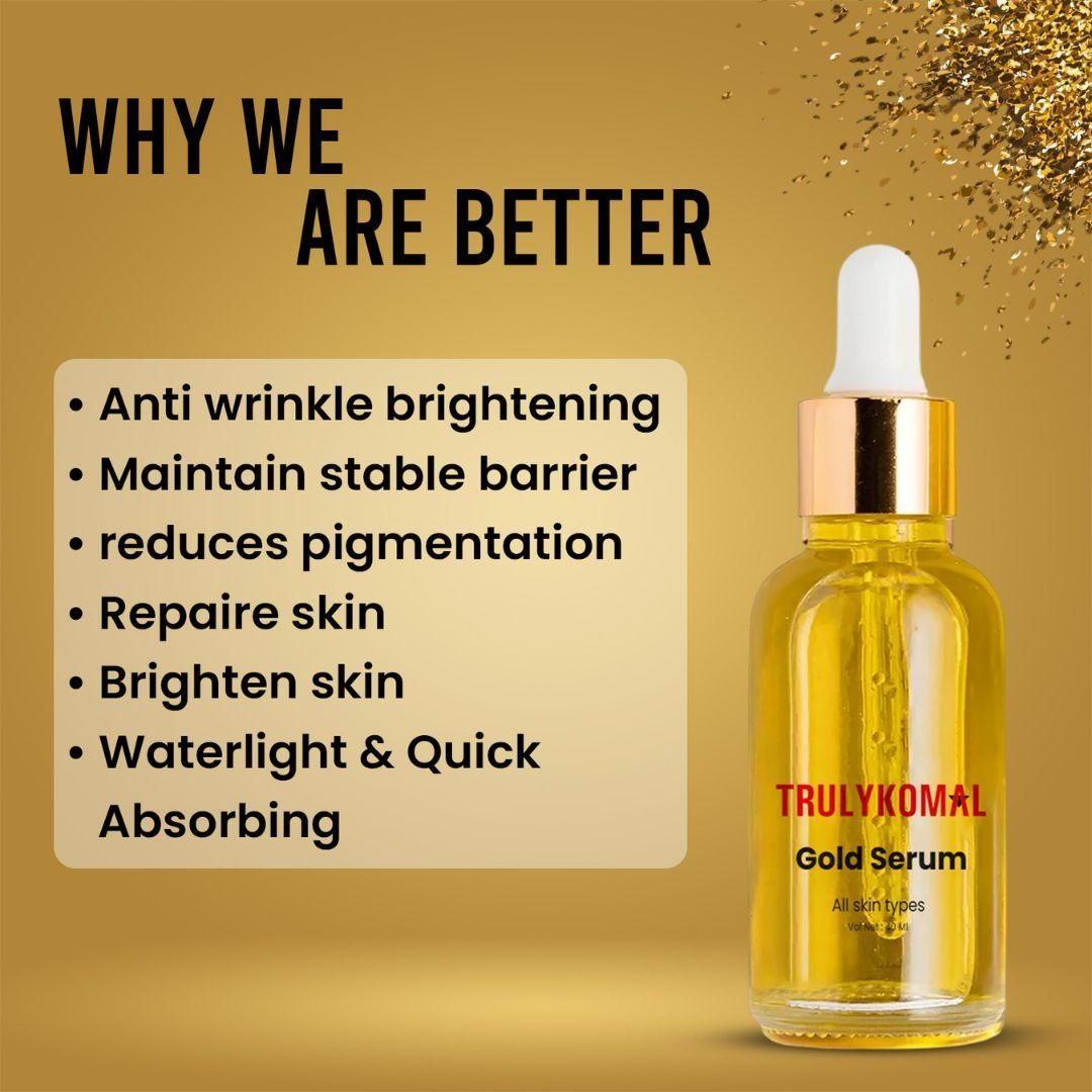 Trulykomal Gold Serum All Skin Type 50ML (Pack of 2)